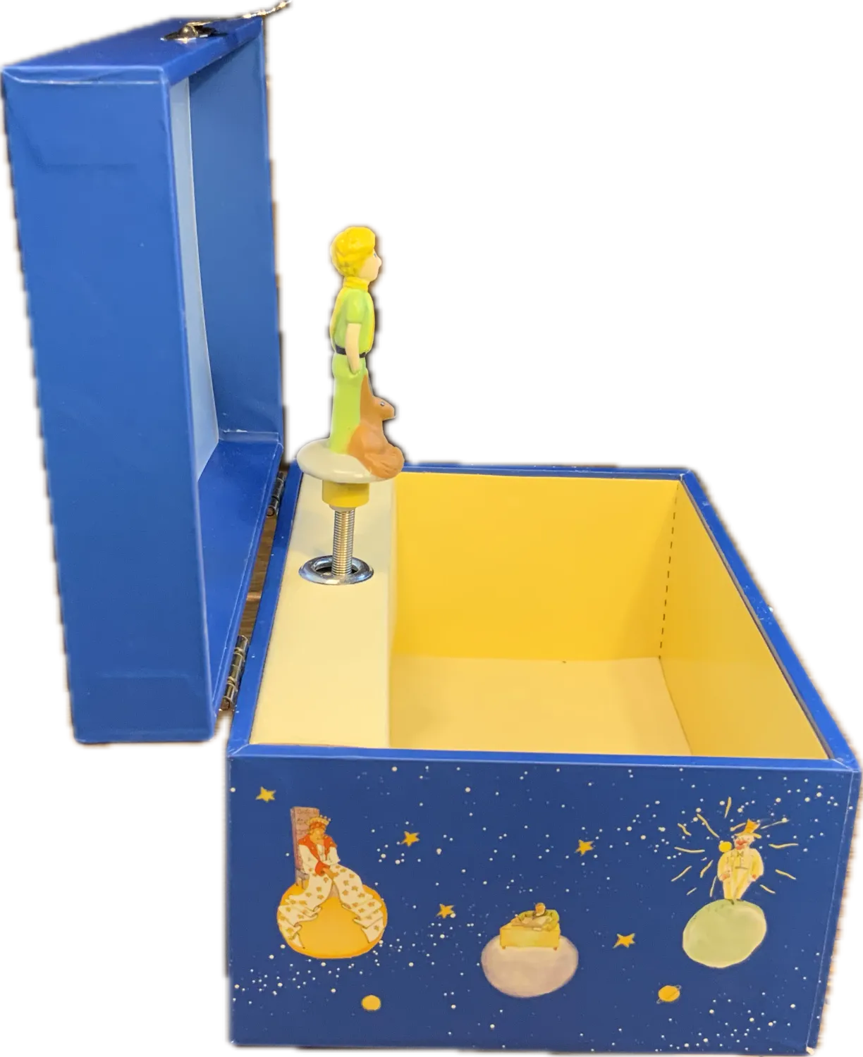 Kinder-Spieluhr, Der kleine Prinz © von Trousselier, Eine kleine Nachtmusik - Spieluhr seitlich geöffnet