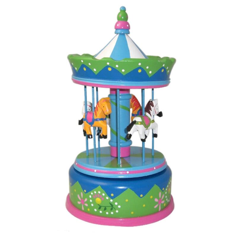 Großes Karussell, zauberhafte Spieluhr aus Holz