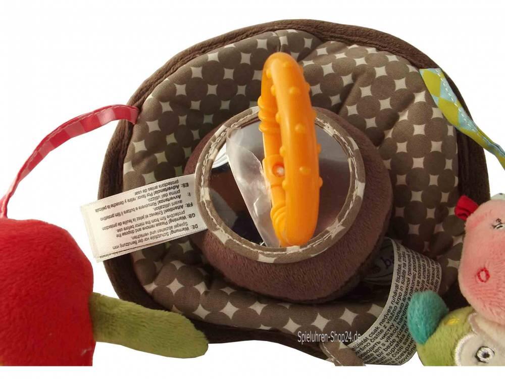 Spiegel unterhalb am Pilzdach, mittig die Aufziehschnur