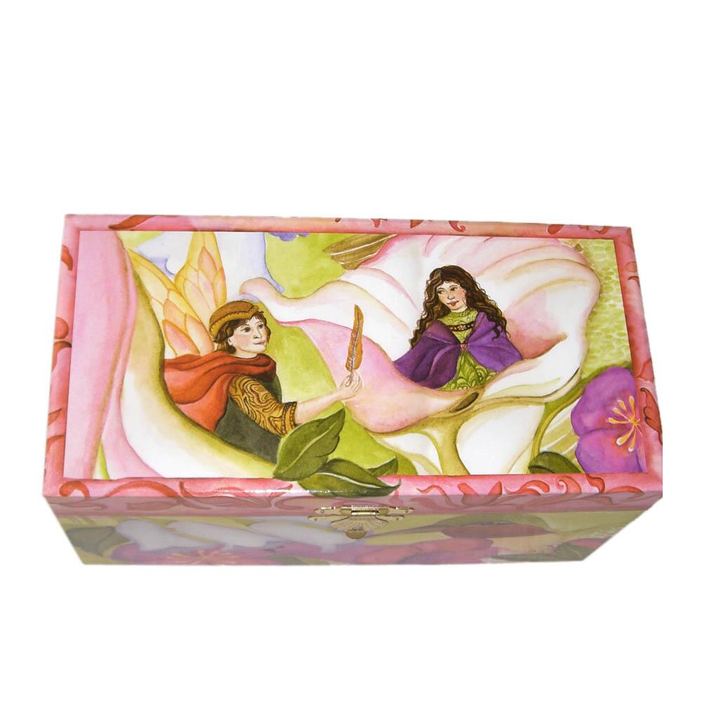 Spieluhr Däumelinchen geschlossene Dose, Sicht von oben