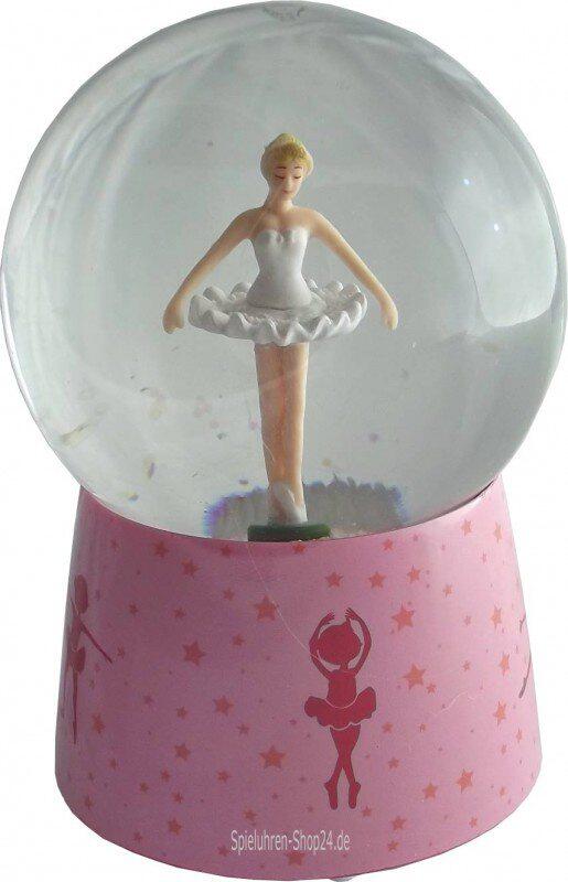 Schneekugel, Spieluhr Ballerina mit Schwanensee