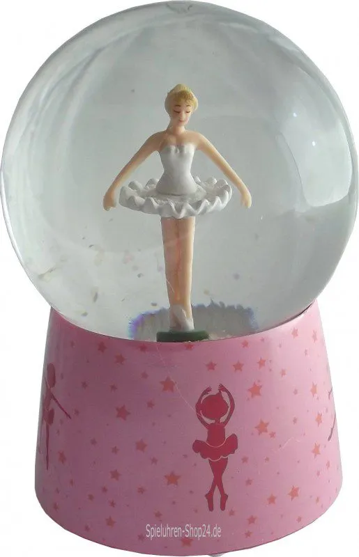 Schneekugel von Trousselier, versch. Motive, Ballerina, Sophie, Winnie Puuh und weitere .... - Schneekugel, Spieluhr Ballerina mit Schwanensee