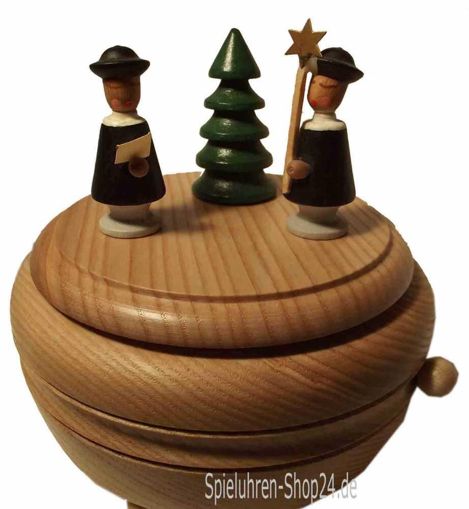 Seiffen Erzgebirge - Spieldose ohne Bestückung, schlicht, kein Relief, Dekorationsbeispiel -nicht im