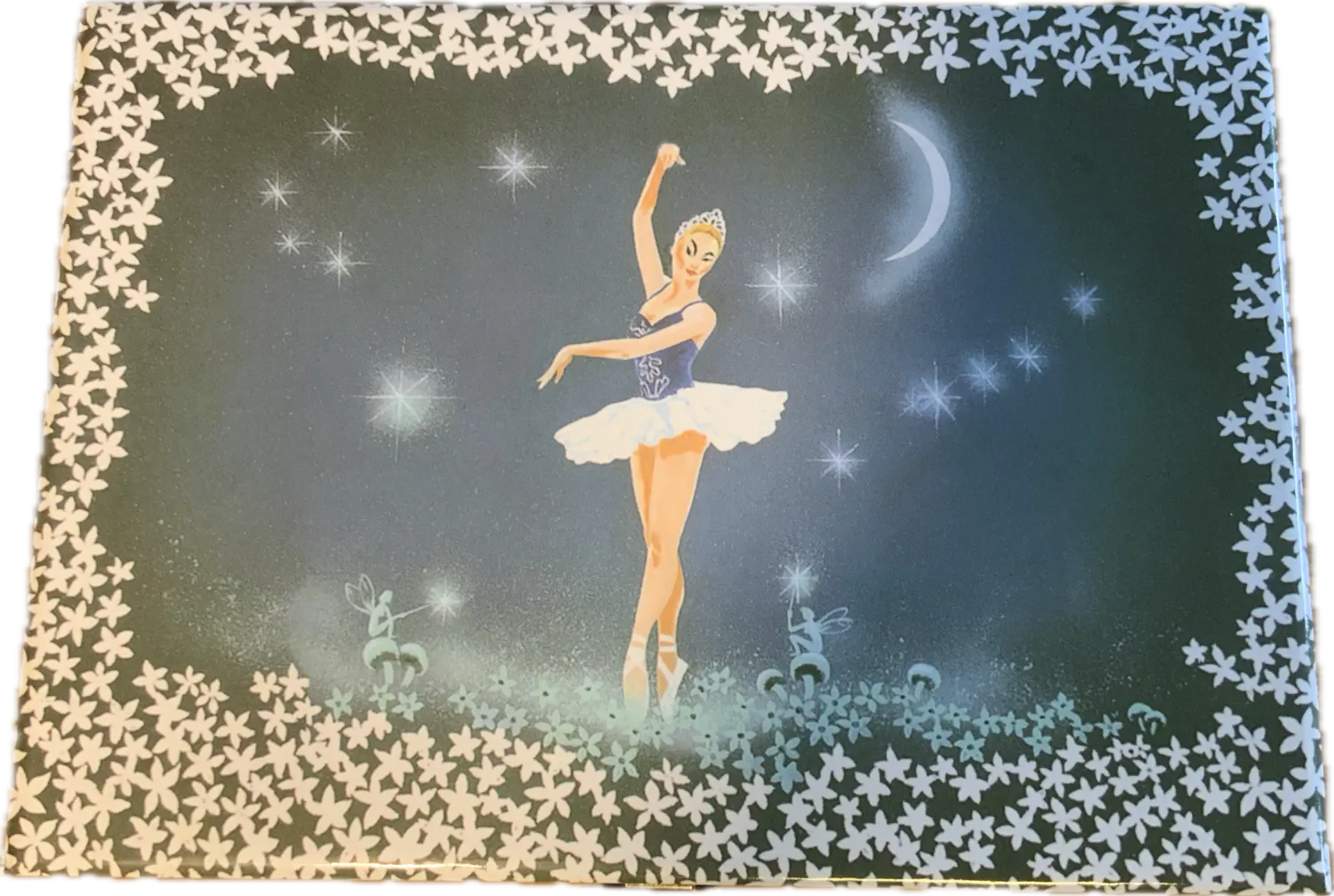 Ballerina Spieluhr, drehender Ballerina, Schwanensee - Spieluhr von oben