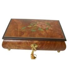 Schmuckschatulle mit Rosenintarsien von Böhme Music