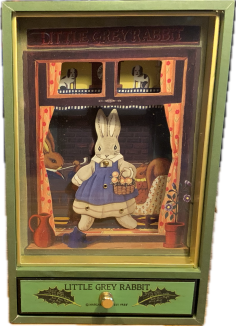 Oster-Spieluhr, tanzender Hase von Trousselier, Frühling v. Vivaldi