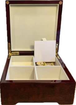 Erwachsene - Spieluhr, Schatulle Bild Monets Garten ,Wassermusik v. Händel