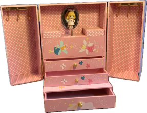 Kinder - Spieluhr, Schmuckschrank von Trousselier, drehende Prinzessin, Menuet von Mozart
