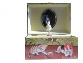 Spieluhr Hunde- und Katzenwelpen