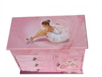 Große Musik Truhe mit Ballerina von Trousselier, B-Ware