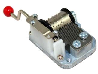 Handkurbel-Spieluhr - Spielwerke mit Handkurbel 18 Ton von Trousselier