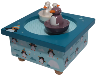 Kinder - Spieluhr, Tanzende Pinguine von Trousselier, La Vie En Rose von E. Piaf