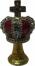 Krone aus prunkvollem Fabergè Stil Schmuckei mit Spieluhr
