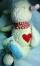 Baby-Spieluhr Schäfchen (kbA) von Efie mit hellblauen Fußsohlen und rosa Öhrchen innen