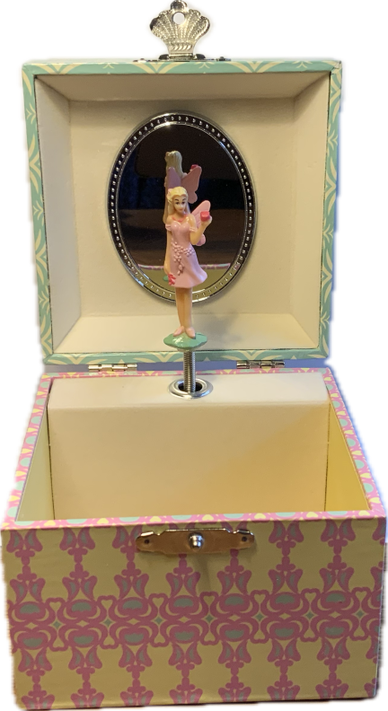 Spieluhr von vorne geöffnet