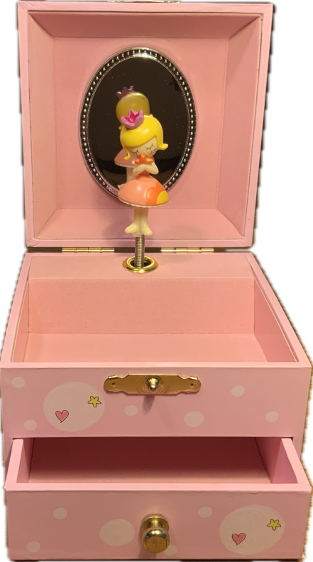 Spieluhr von vorne geöffnet