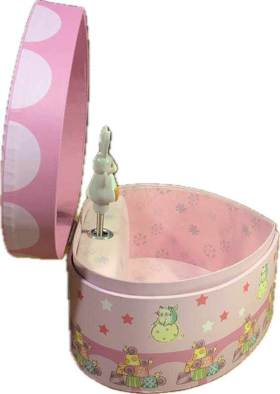 Spieluhr seitlich geöffnet