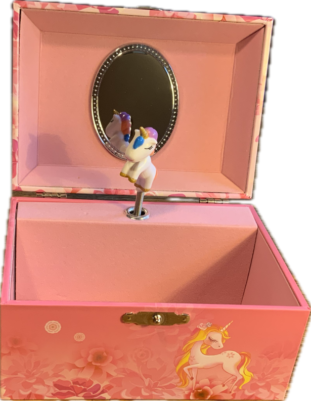 Spieluhr von vorne geöffnet