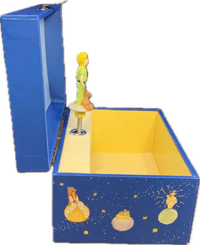 Spieluhr seitlich geöffnet