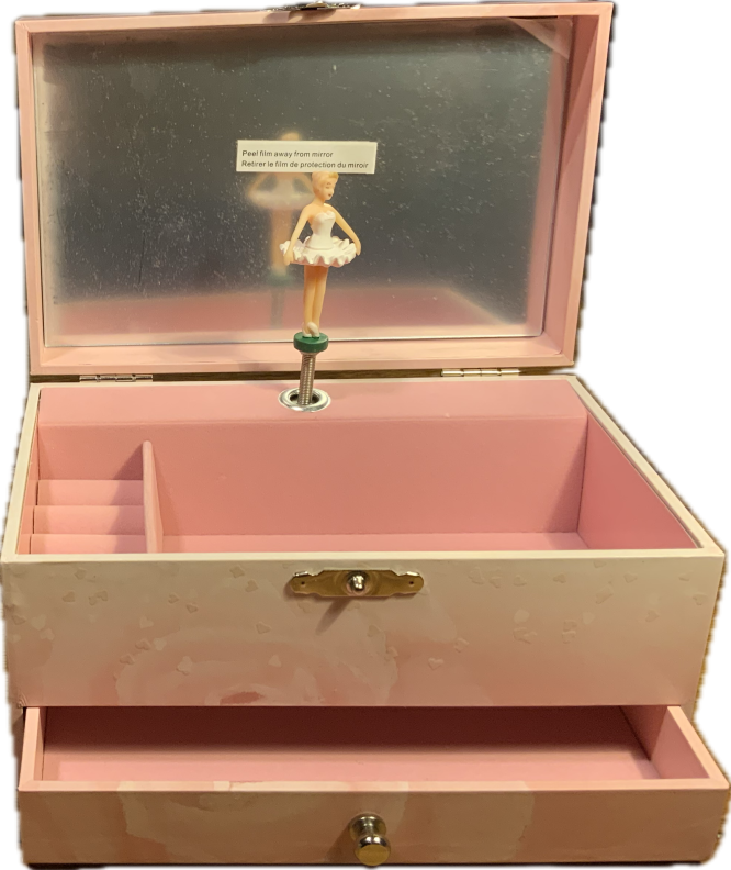 Spieluhr von vorne geöffnet