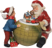 Spieluhr, Weihnachtsmann mit Erdkugel-vorderansicht