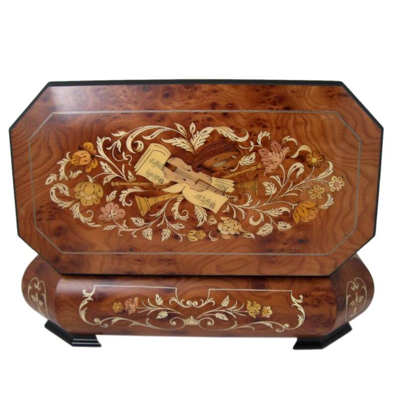 Edle Schmuckschatulle von Böhme Music - 30 Ton Musikwerk, Spieluhr Rückseite