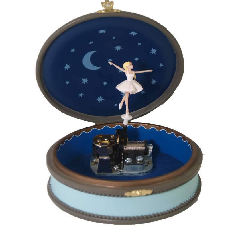 Erwachsenen-Spieluhr, drehende Tänzerin, Schwanensee, Trousselier( B-Ware)