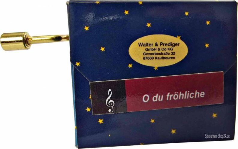 Hand-Kurbelspielwerk Weihnachten, Rückseite, O du fröhliche