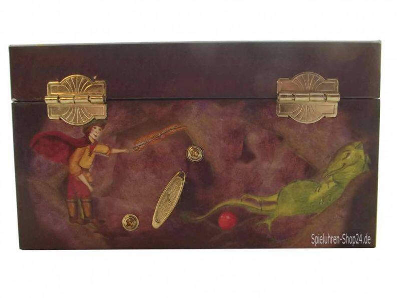 Drachenwelt, Dragon′s World - Playful Dragon, Enchantmints, Rückseitenansicht geschlossene Spieluhr