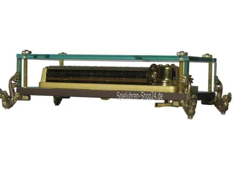 Rhymes - 78tönige Kristallglas Spieluhr, Ansicht Rückseite Walze