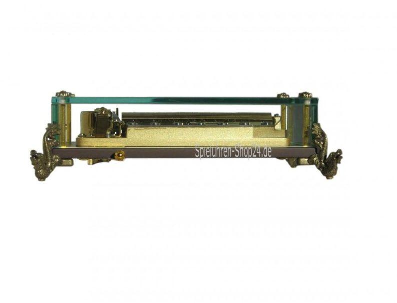 Rhymes - 78tönige Kristallglas Spieluhr, Ansicht Vorderseite Walze