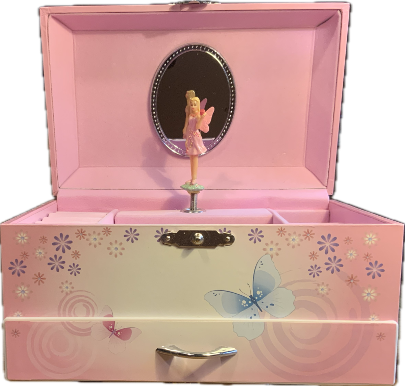 Spieluhr von vorne geöffnet